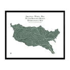 Arkansas - White - Red Regional Hydrological Map - Muir Way - Hydrology