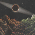 1874 Eclipse of the Sun by the Earth from the Moon Print - Muir Way - Astronomy
