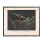 1874 Eclipse of the Sun by the Earth from the Moon Print - Muir Way - Astronomy