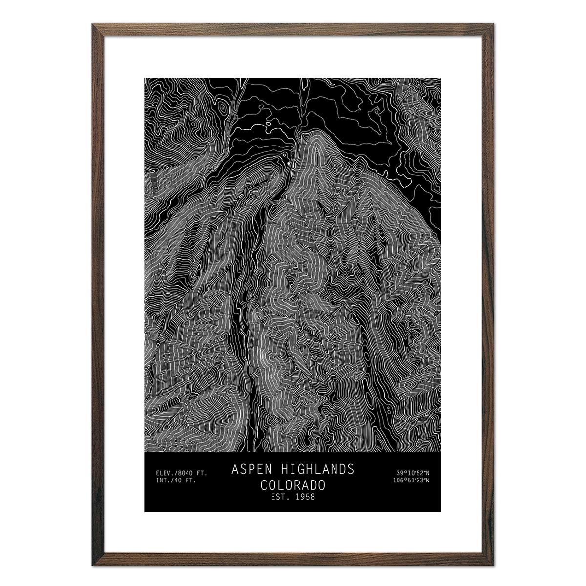 Aspen Highlands, Colorado - Muir Way - TOPO Series