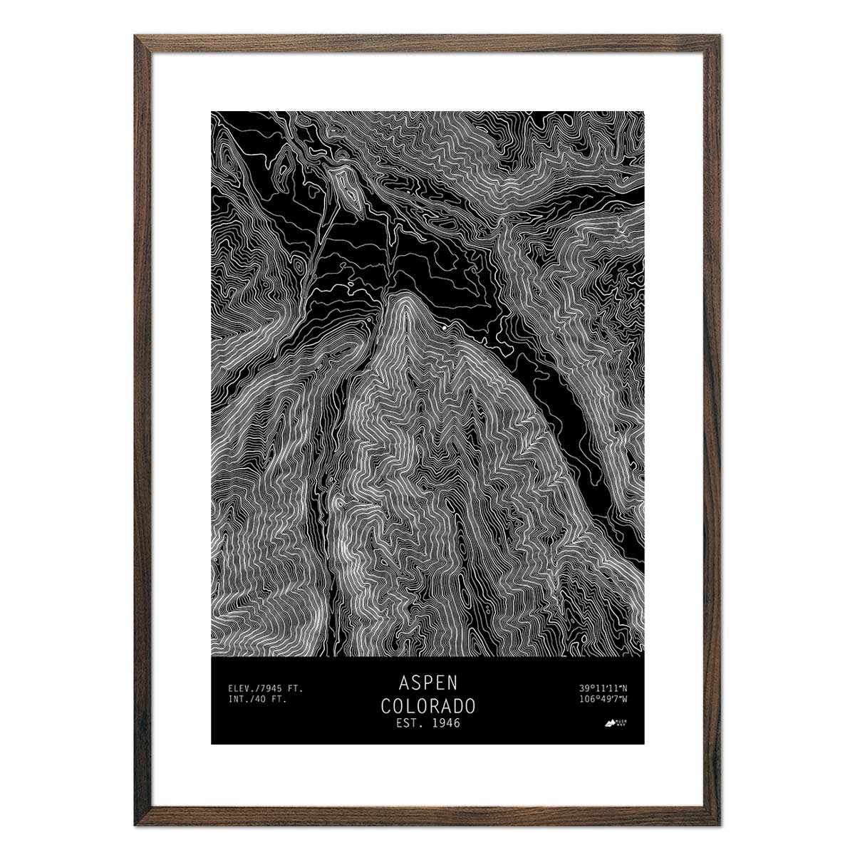 Aspen, Colorado - Muir Way - TOPO Series