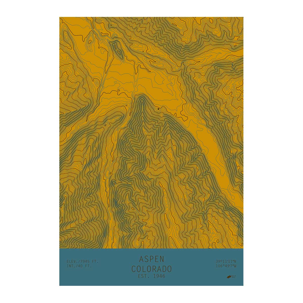Aspen, Colorado - Muir Way - TOPO Series