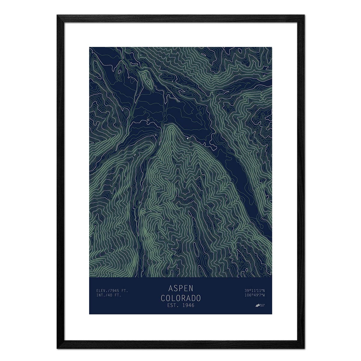 Aspen, Colorado - Muir Way - TOPO Series