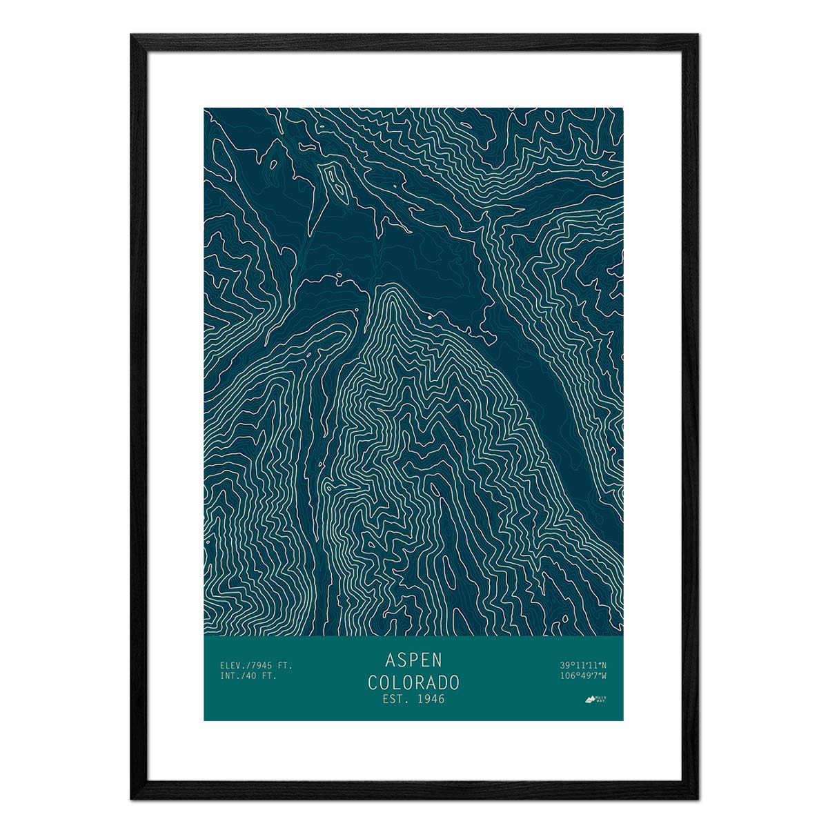 Aspen, Colorado - Muir Way - TOPO Series
