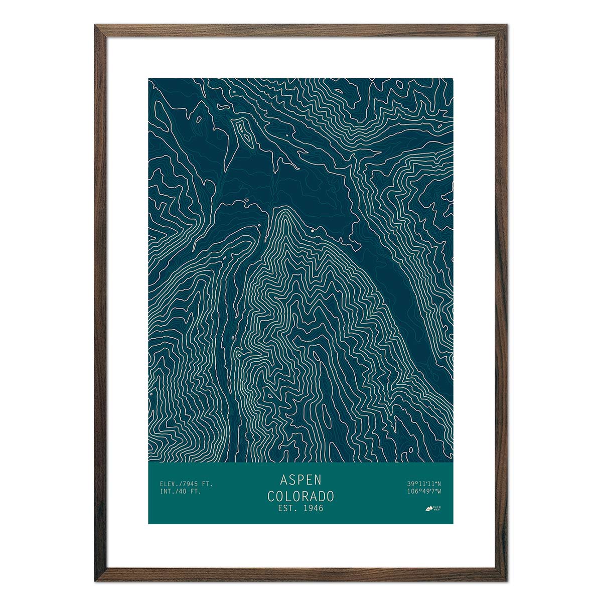 Aspen, Colorado - Muir Way - TOPO Series