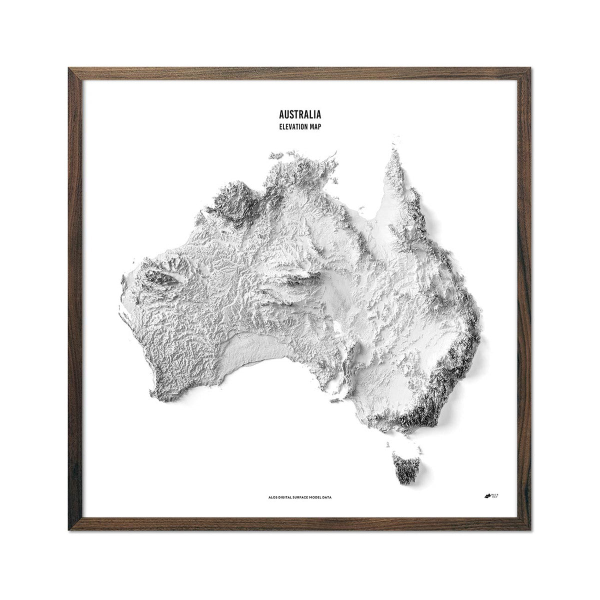 Australia Elevation Map - Muir Way - Elevation