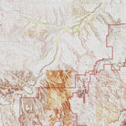 Badlands Shaded Relief Map - Muir Way - Relief Series