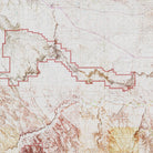 Badlands Shaded Relief Map - Muir Way - Relief Series