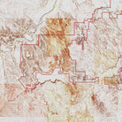 Badlands Shaded Relief Map - Muir Way - Relief Series