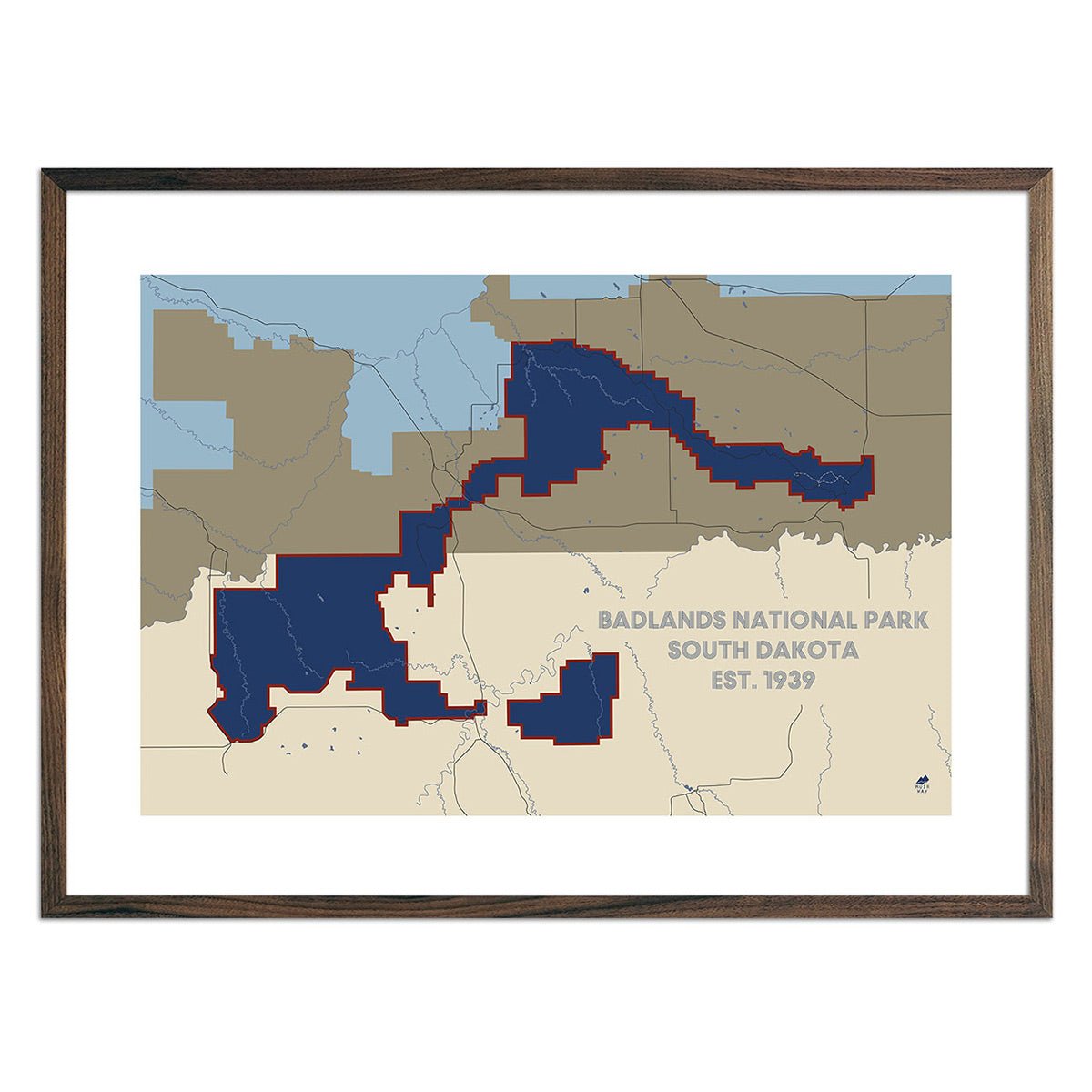 Badlands National Park Map - Muir Way - National Park