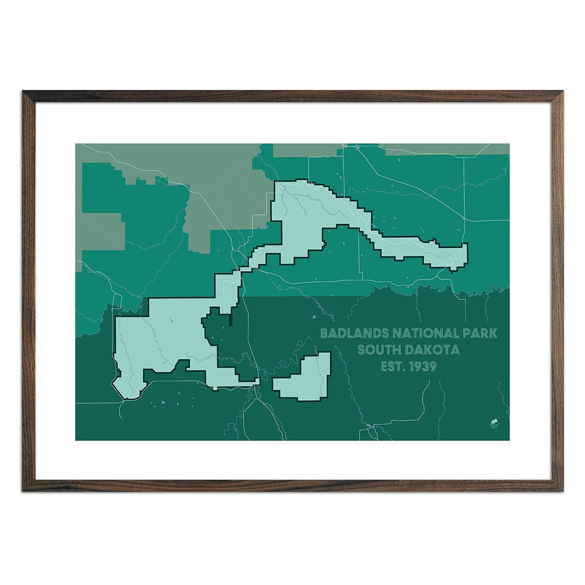 Badlands National Park Map - Muir Way - National Park