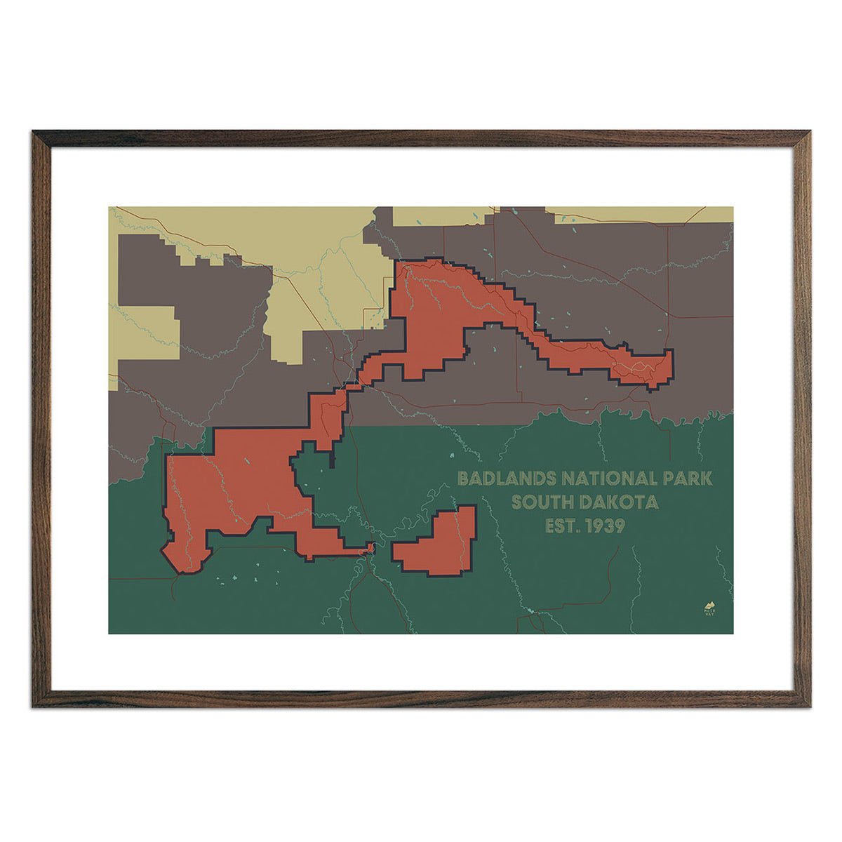 Badlands National Park Map - Muir Way - National Park