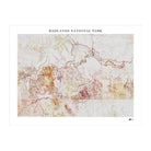 Badlands Shaded Relief Map - Muir Way - Relief Series