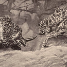 Battle of the Rhinoceros of the Urus, Yellowstone 1873 - Muir Way - Photograph