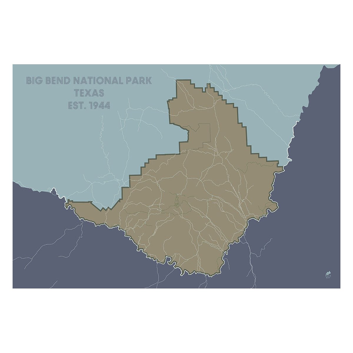 Big Bend National Park Map - Muir Way - National Park