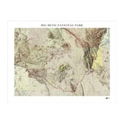 Big Bend Shaded Relief Map - Muir Way - Relief Series