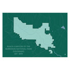 Black Canyon of the Gunnison National Park Map - Muir Way - National Park