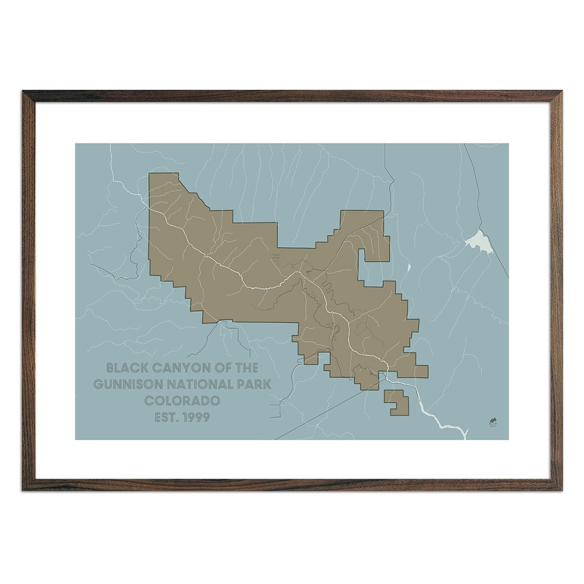 Black Canyon of the Gunnison National Park Map - Muir Way - National Park