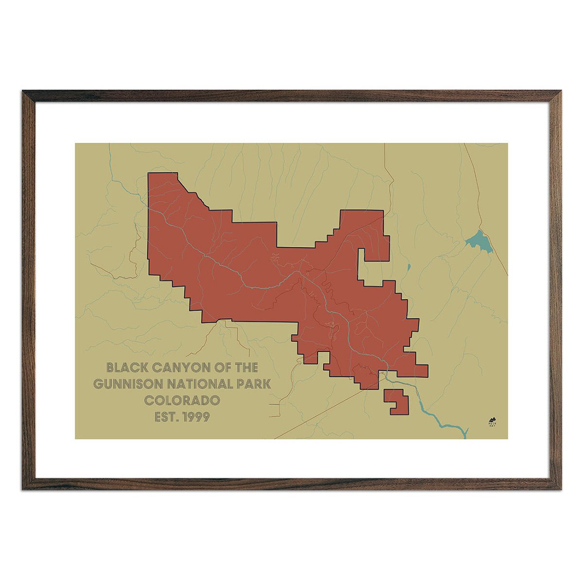 Black Canyon of the Gunnison National Park Map - Muir Way - National Park