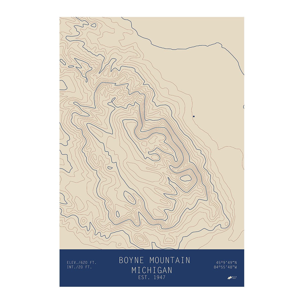 Boyne Mountain, Michigan - Muir Way - TOPO Series