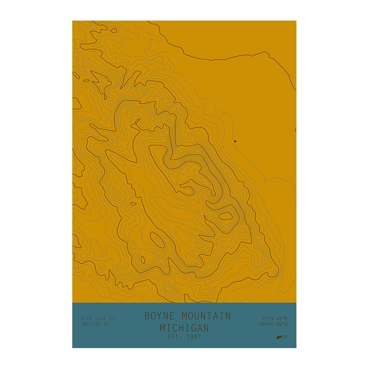 Boyne Mountain, Michigan - Muir Way - TOPO Series