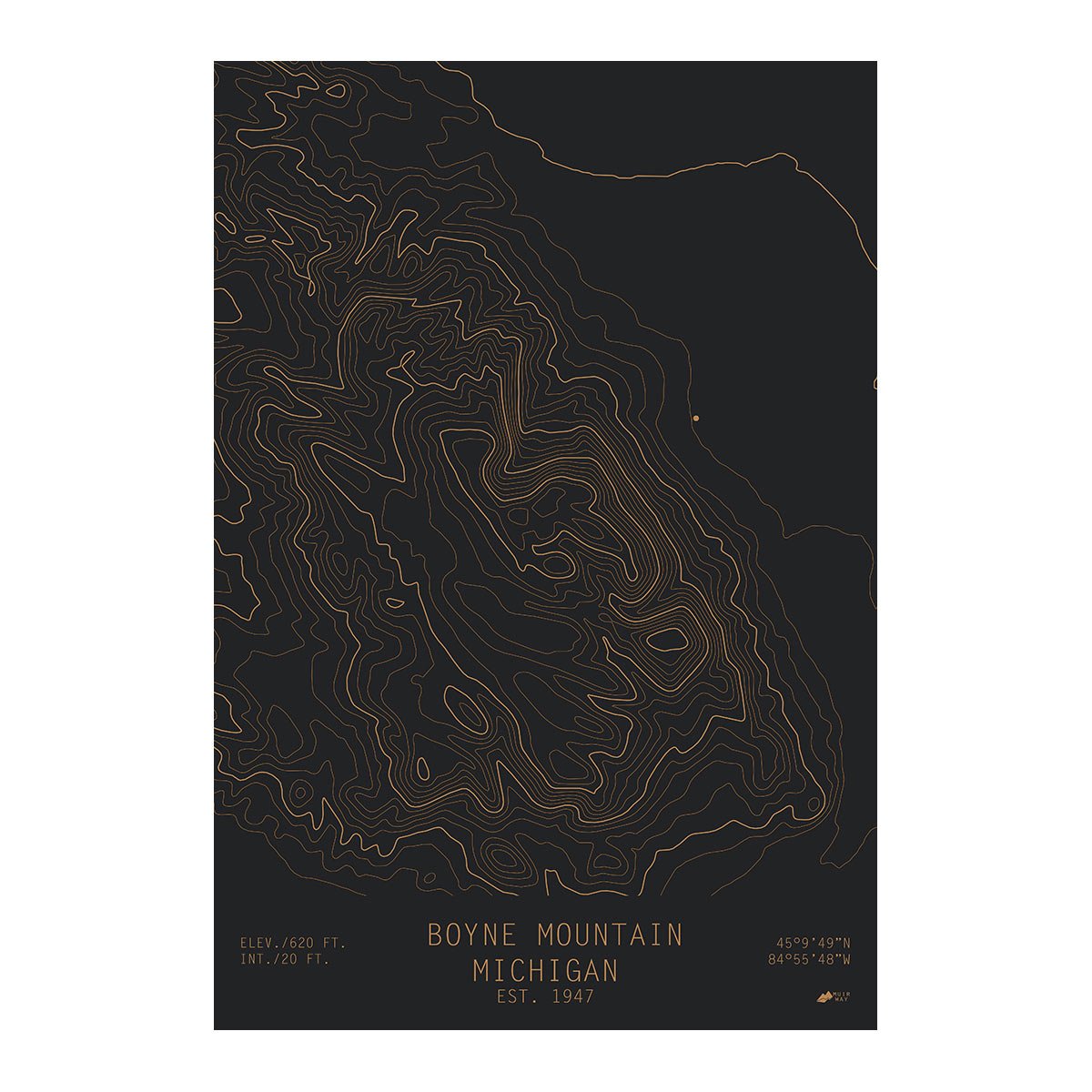 Boyne Mountain, Michigan - Muir Way - TOPO Series