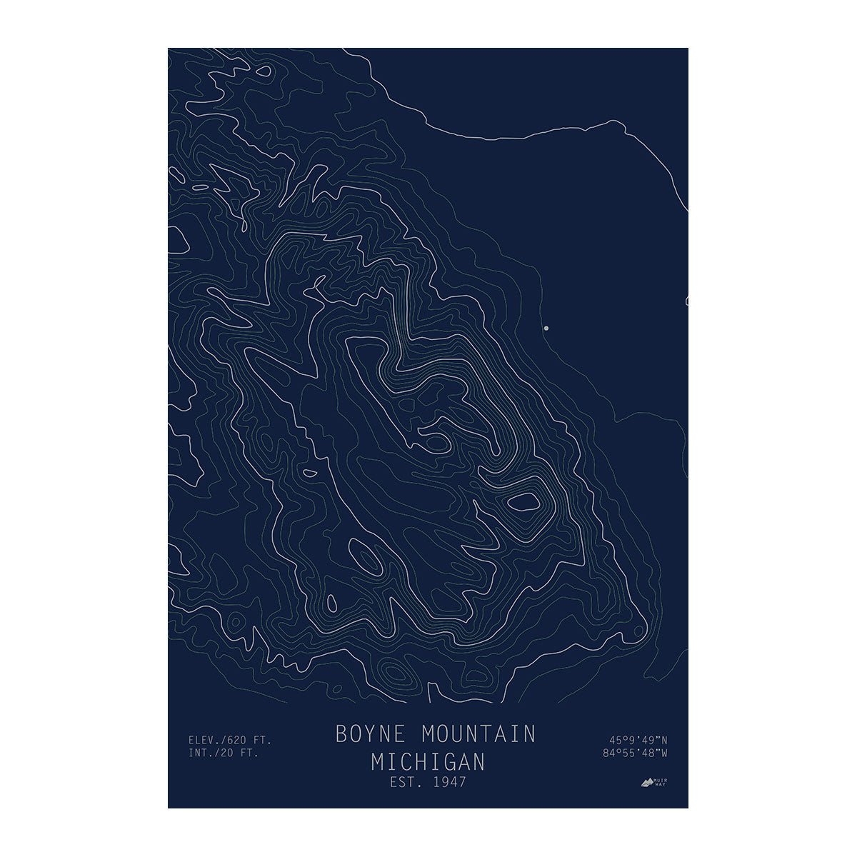 Boyne Mountain, Michigan - Muir Way - TOPO Series