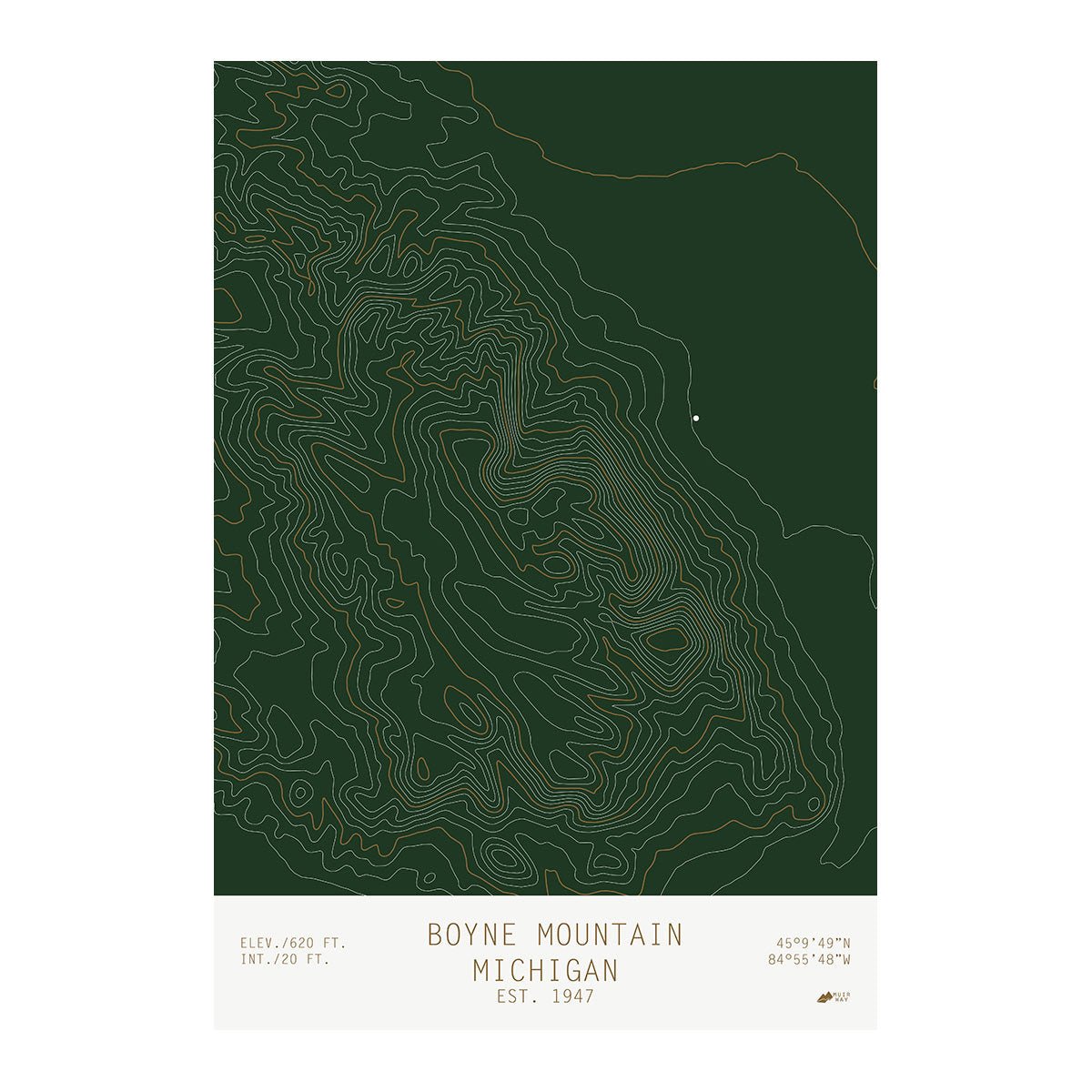 Boyne Mountain, Michigan - Muir Way - TOPO Series