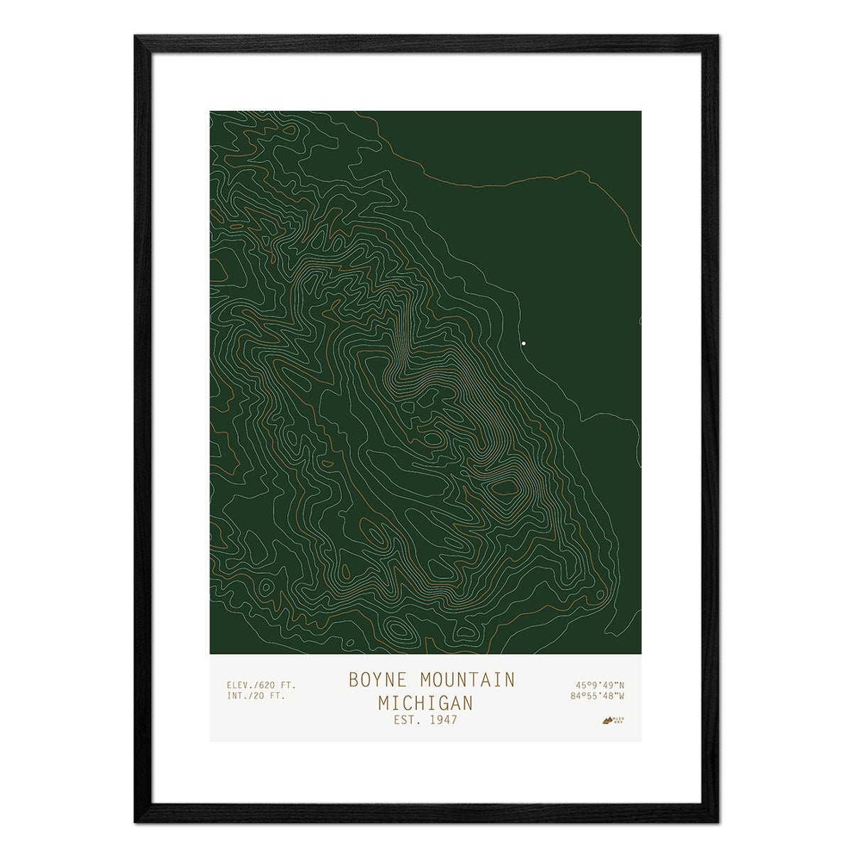 Boyne Mountain, Michigan - Muir Way - TOPO Series
