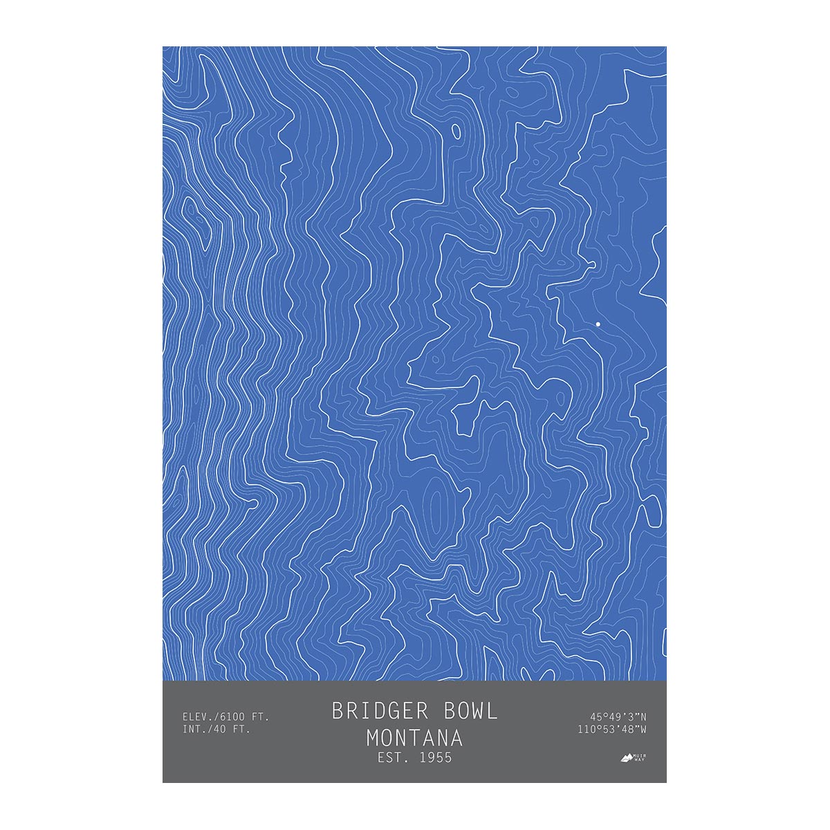 Bridger Bowl, Montana - Muir Way - TOPO Series