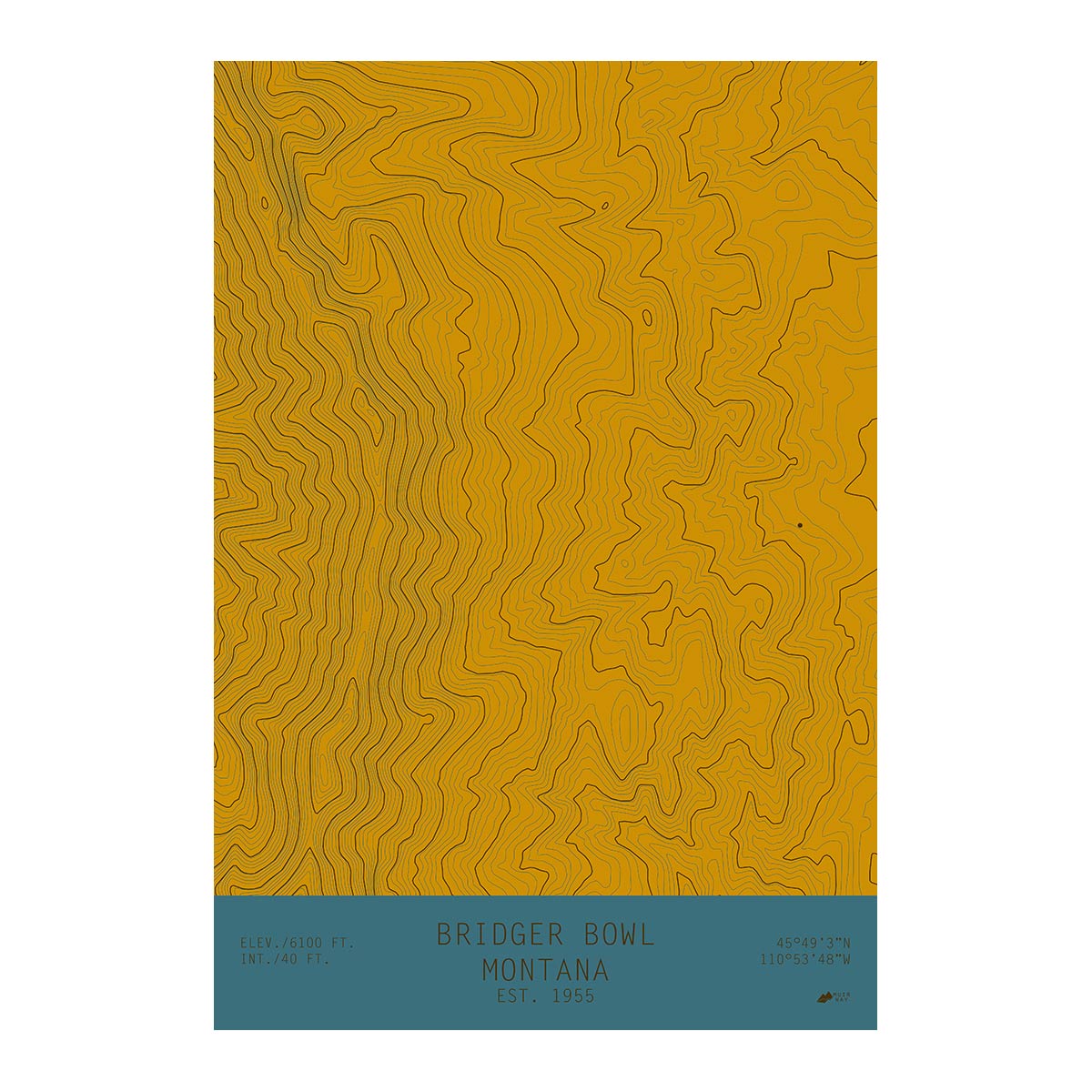 Bridger Bowl, Montana - Muir Way - TOPO Series