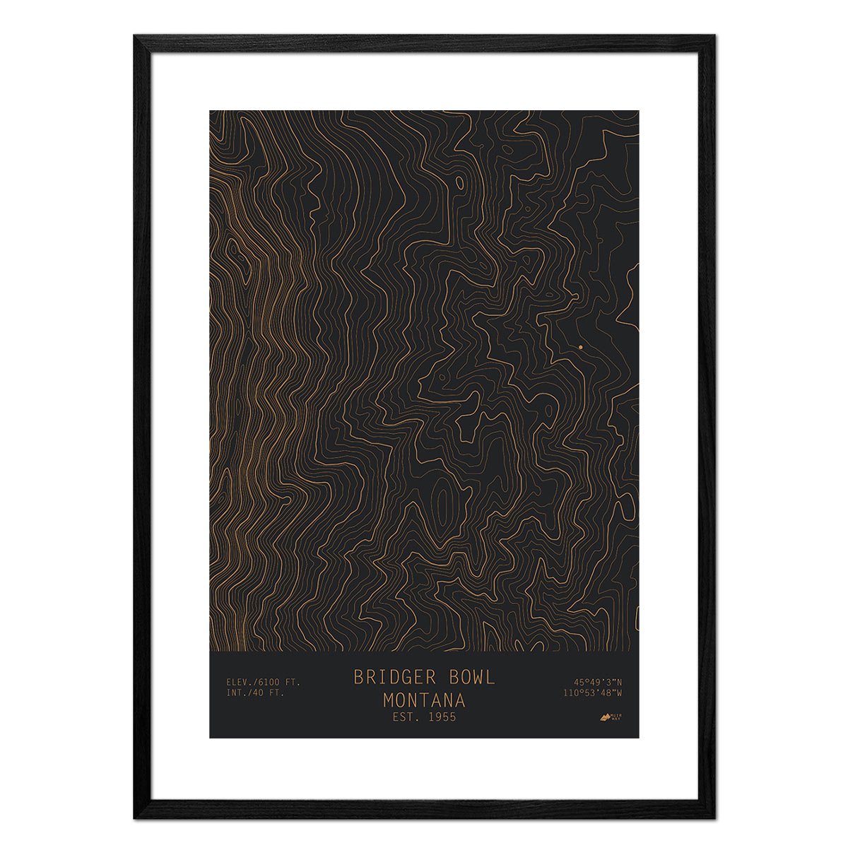Bridger Bowl, Montana - Muir Way - TOPO Series