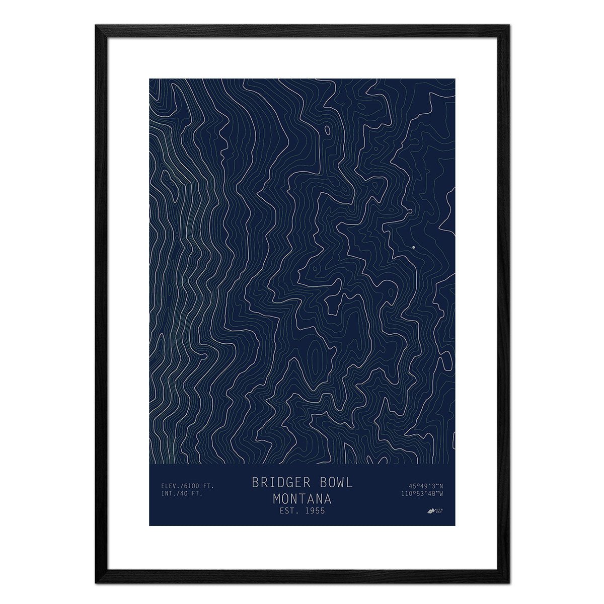 Bridger Bowl, Montana - Muir Way - TOPO Series