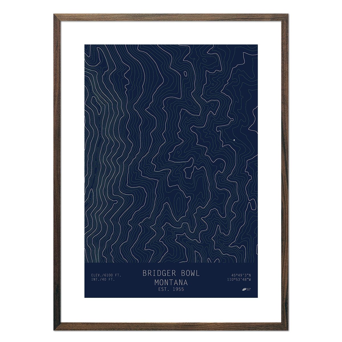 Bridger Bowl, Montana - Muir Way - TOPO Series