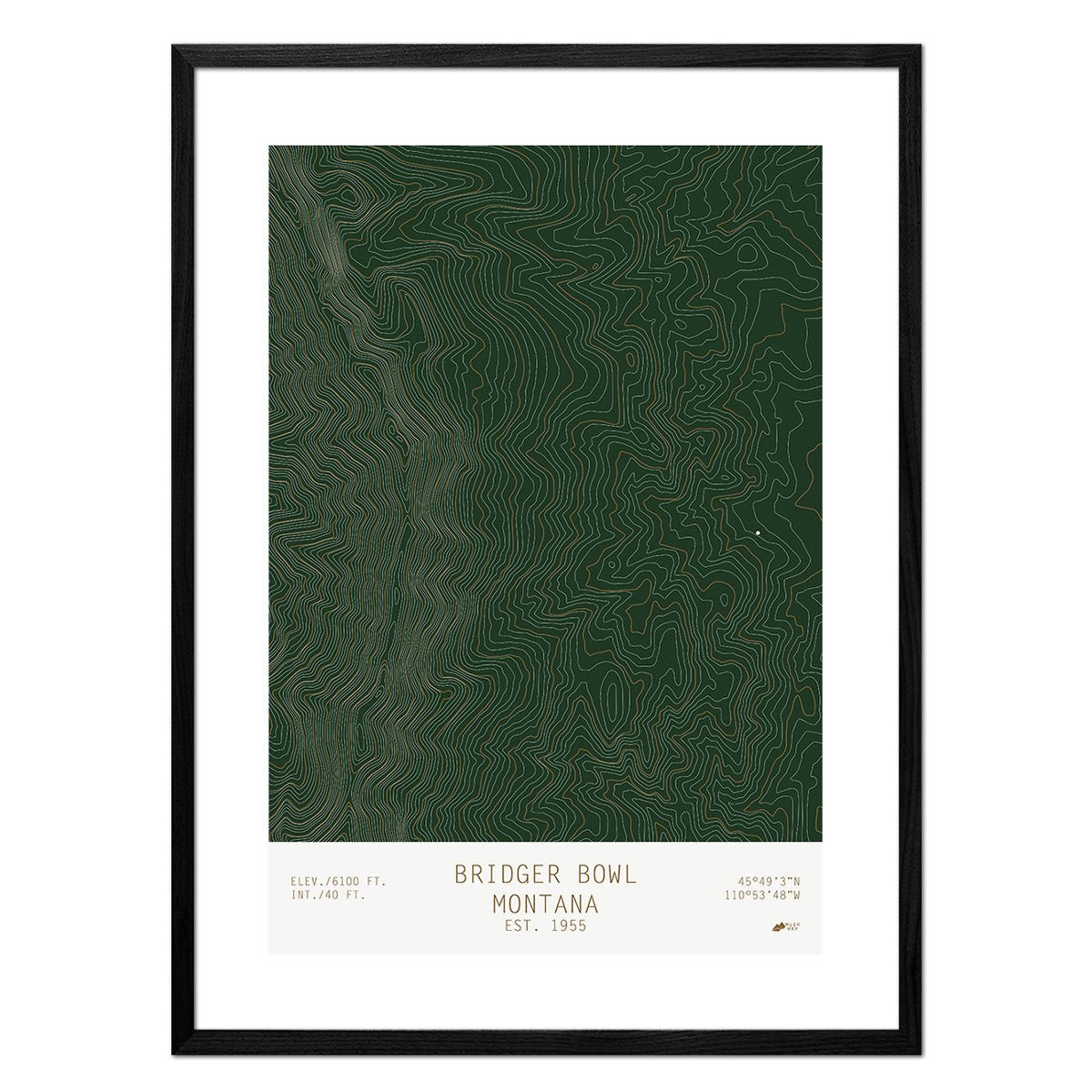 Bridger Bowl, Montana - Muir Way - TOPO Series