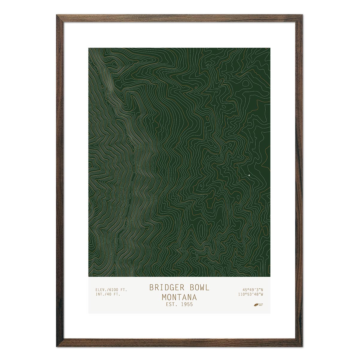 Bridger Bowl, Montana - Muir Way - TOPO Series