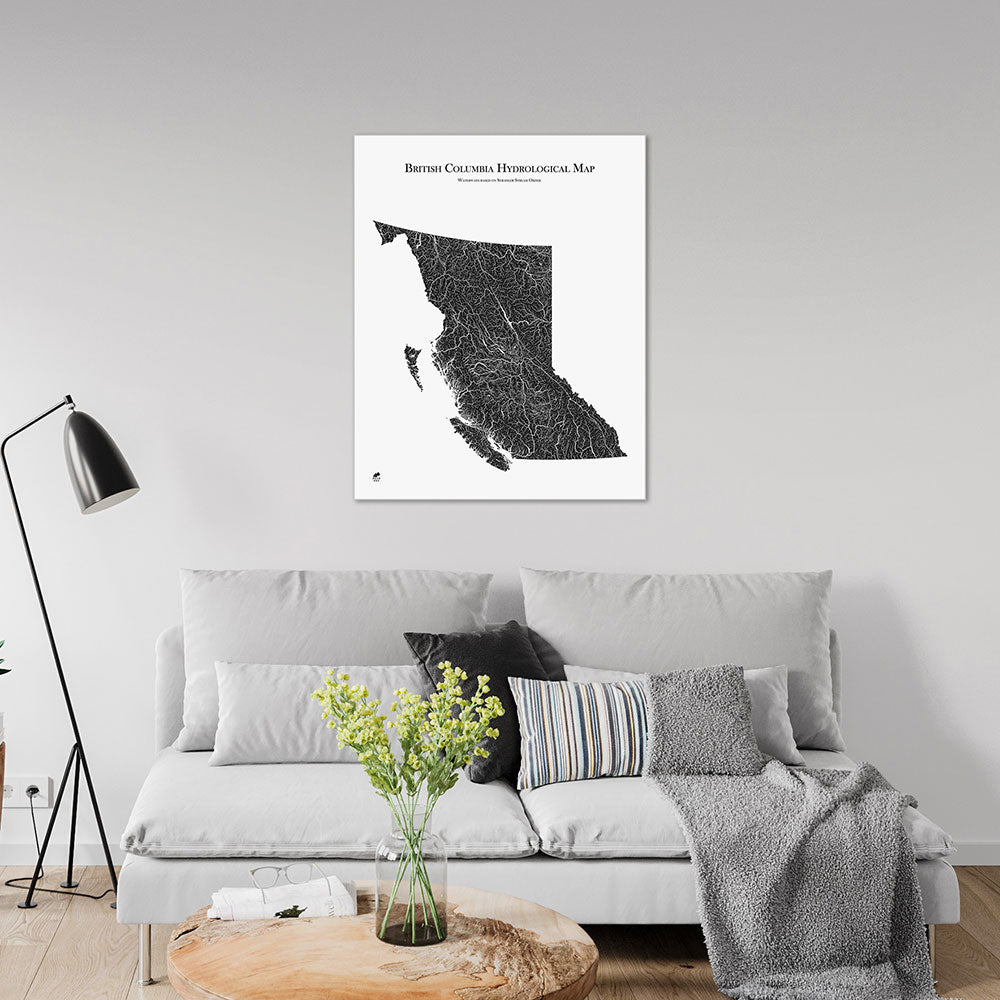 British Columbia Hydrological Map - Muir Way -