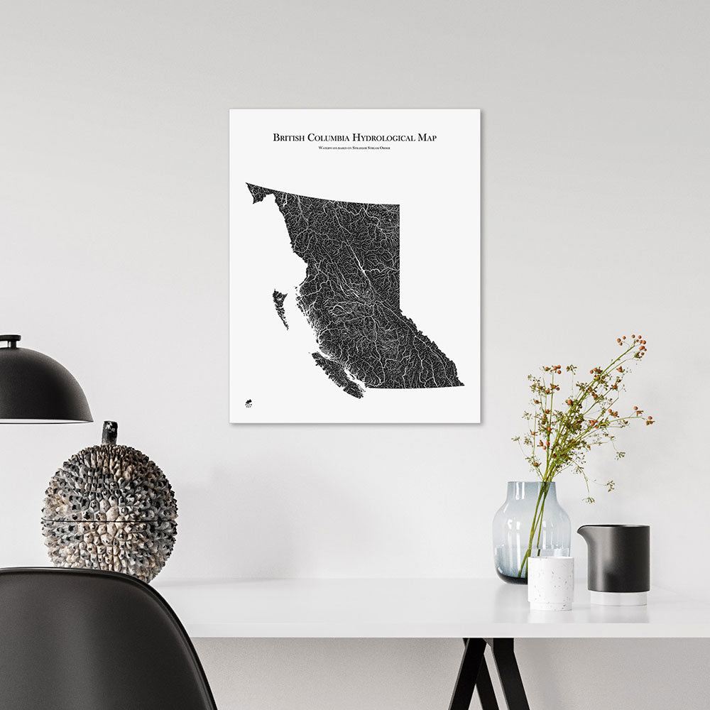 British Columbia Hydrological Map - Muir Way -