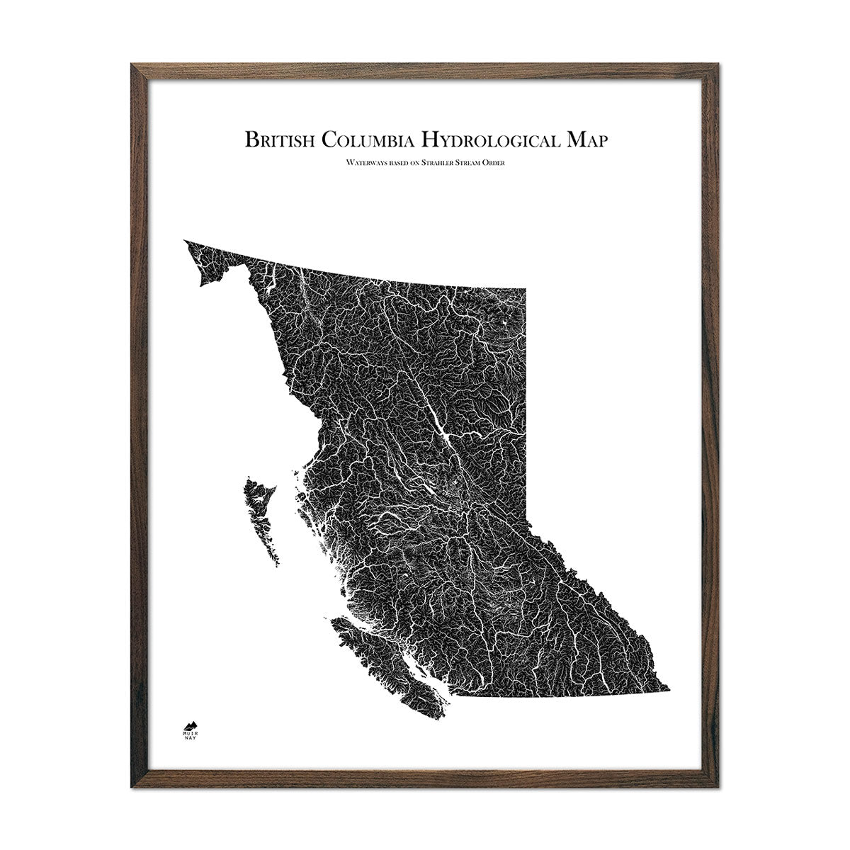 British Columbia Hydrological Map - Muir Way -