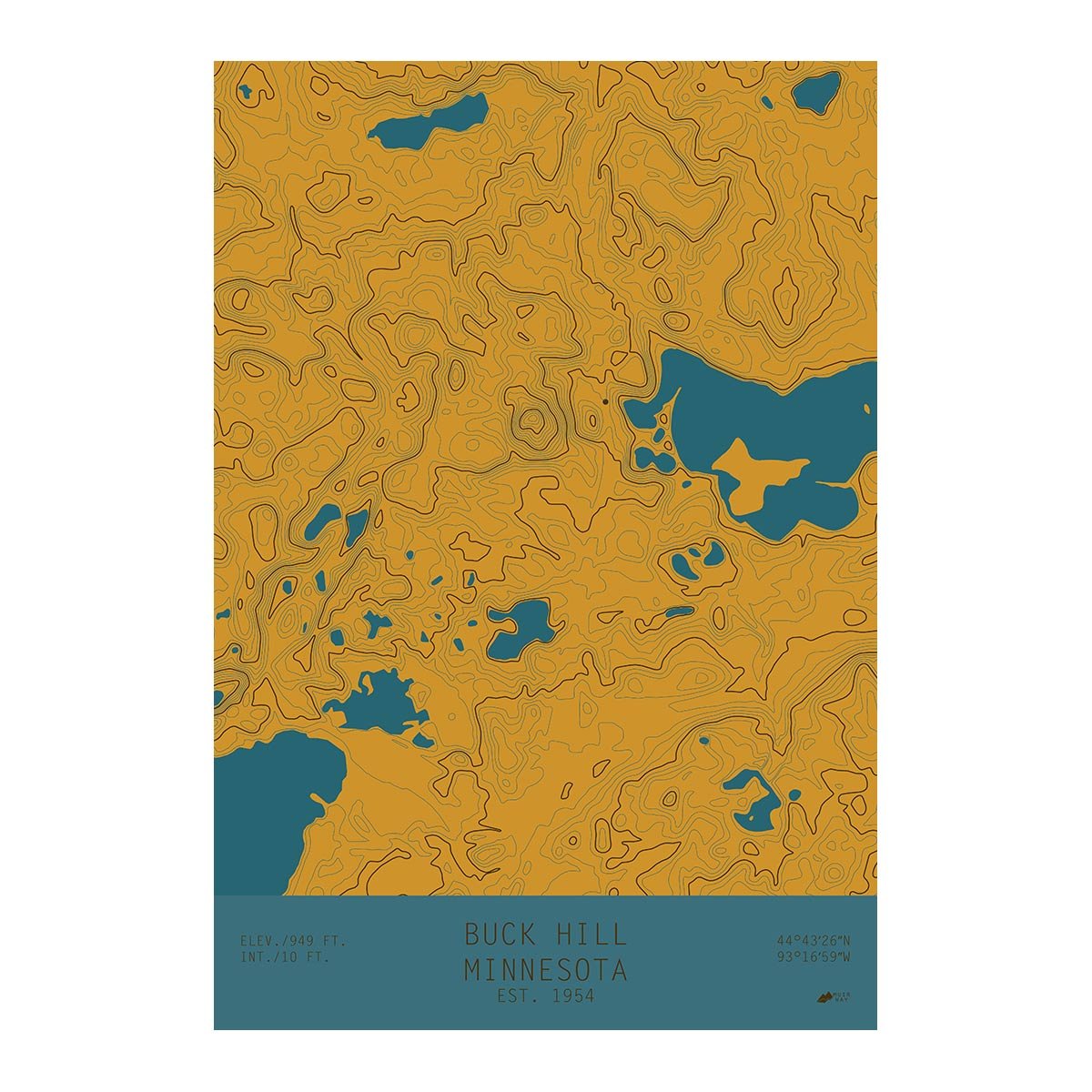 Buck Hill, Minnesota - Muir Way - TOPO Series