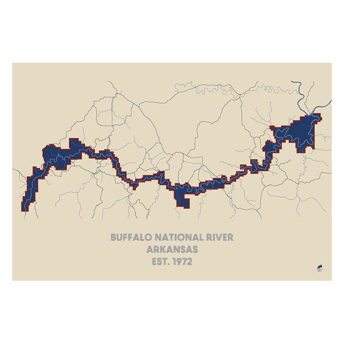 Buffalo National River Map - Muir Way - National Park