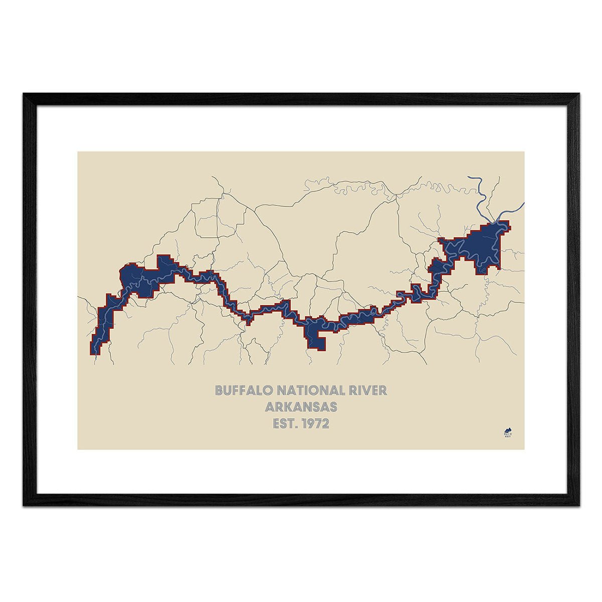 Buffalo National River Map - Muir Way - National Park
