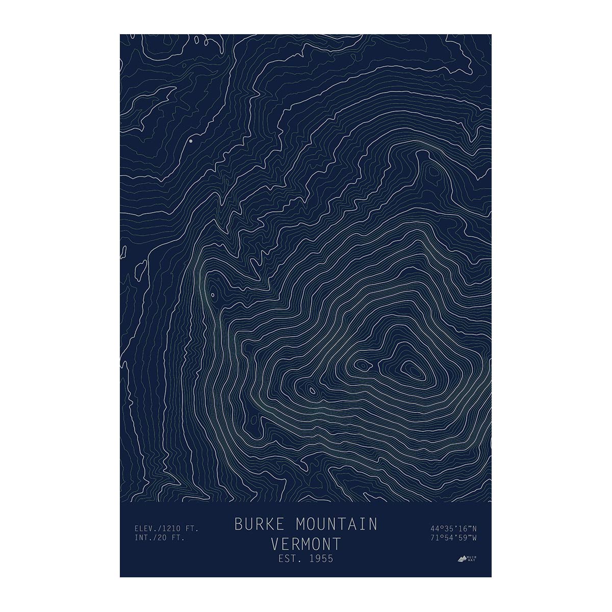 Burke Mountain, Vermont - Muir Way - TOPO Series
