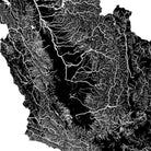 California Regional Hydrological Map - Muir Way - Hydrology