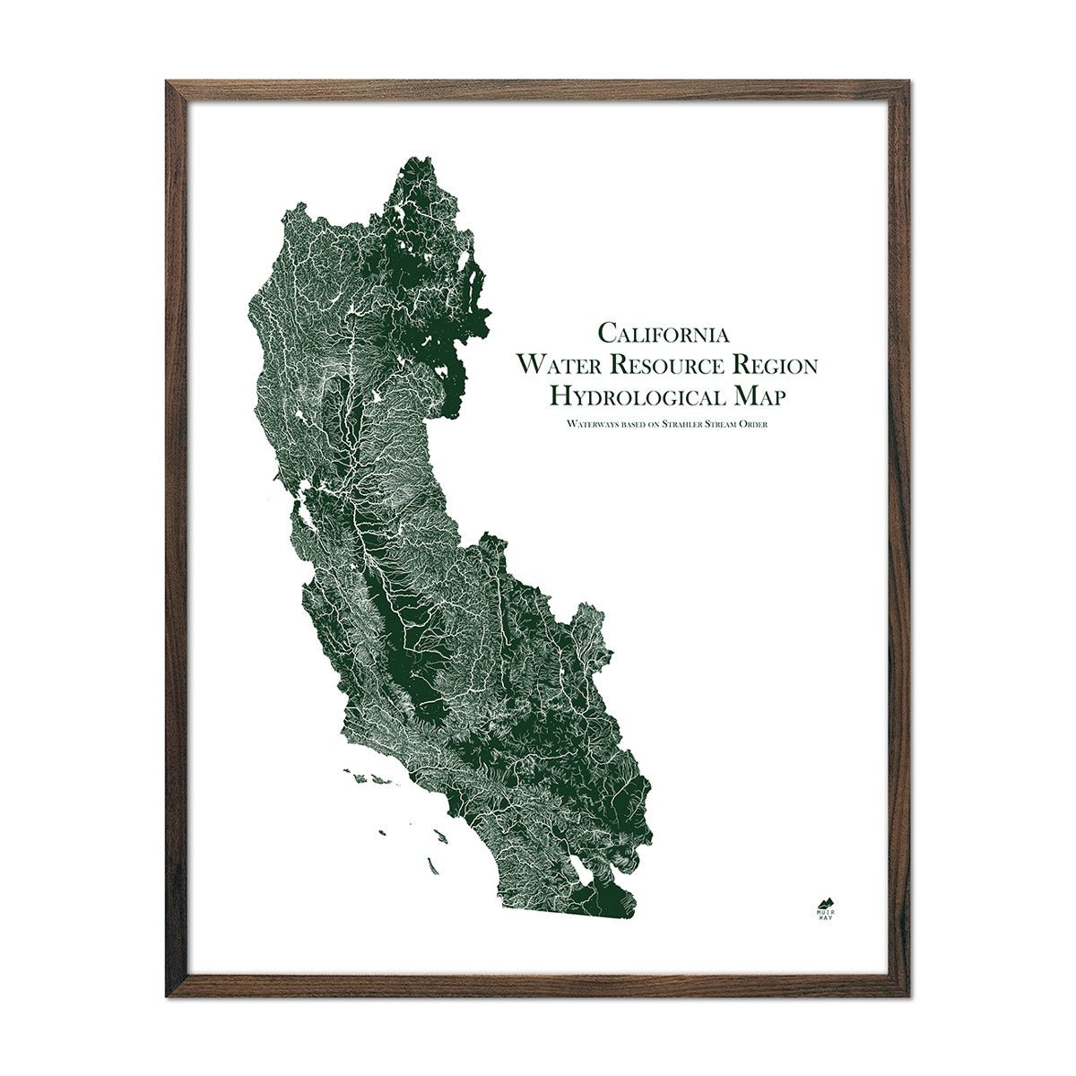 California Regional Hydrological Map - Muir Way - Hydrology
