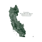 California Regional Hydrological Map - Muir Way - Hydrology