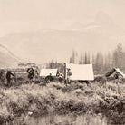 Camp at the Mouth of the Teton Canyon, Yellowstone 1873 - Muir Way - Photograph
