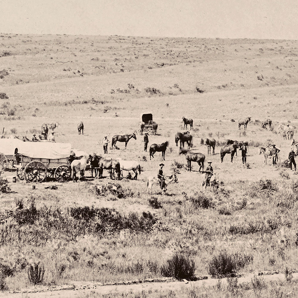Camp of the Snake River Division at Fort Hall, Idaho, Yellowstone 1873 - Muir Way - Photograph