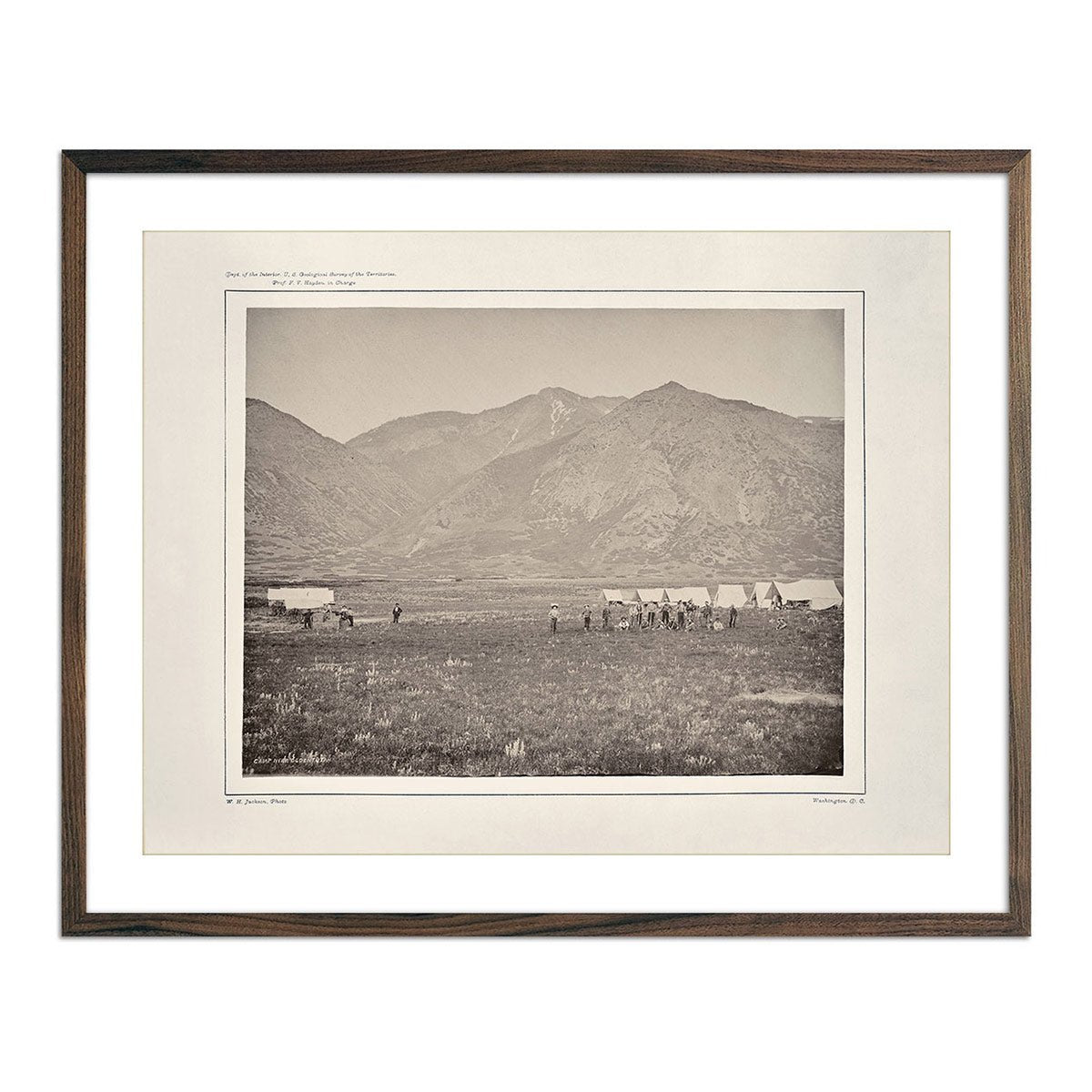 Camp of the USGS at Ogden, Utah, Yellowstone 1873 - Muir Way - Photograph