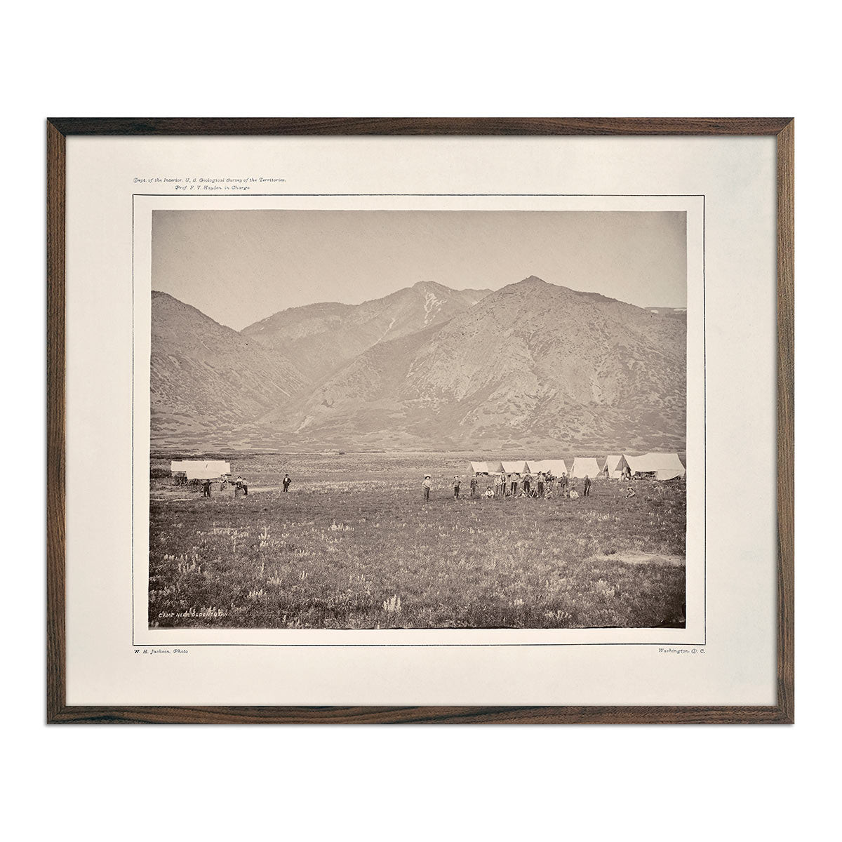 Camp of the USGS at Ogden, Utah, Yellowstone 1873 - Muir Way - Photograph